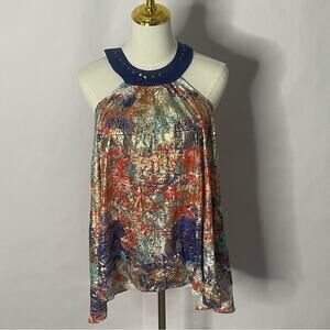 Y2K Apple Bottoms Going Out Party Halter Top Womens Size L Shimmer Throwback